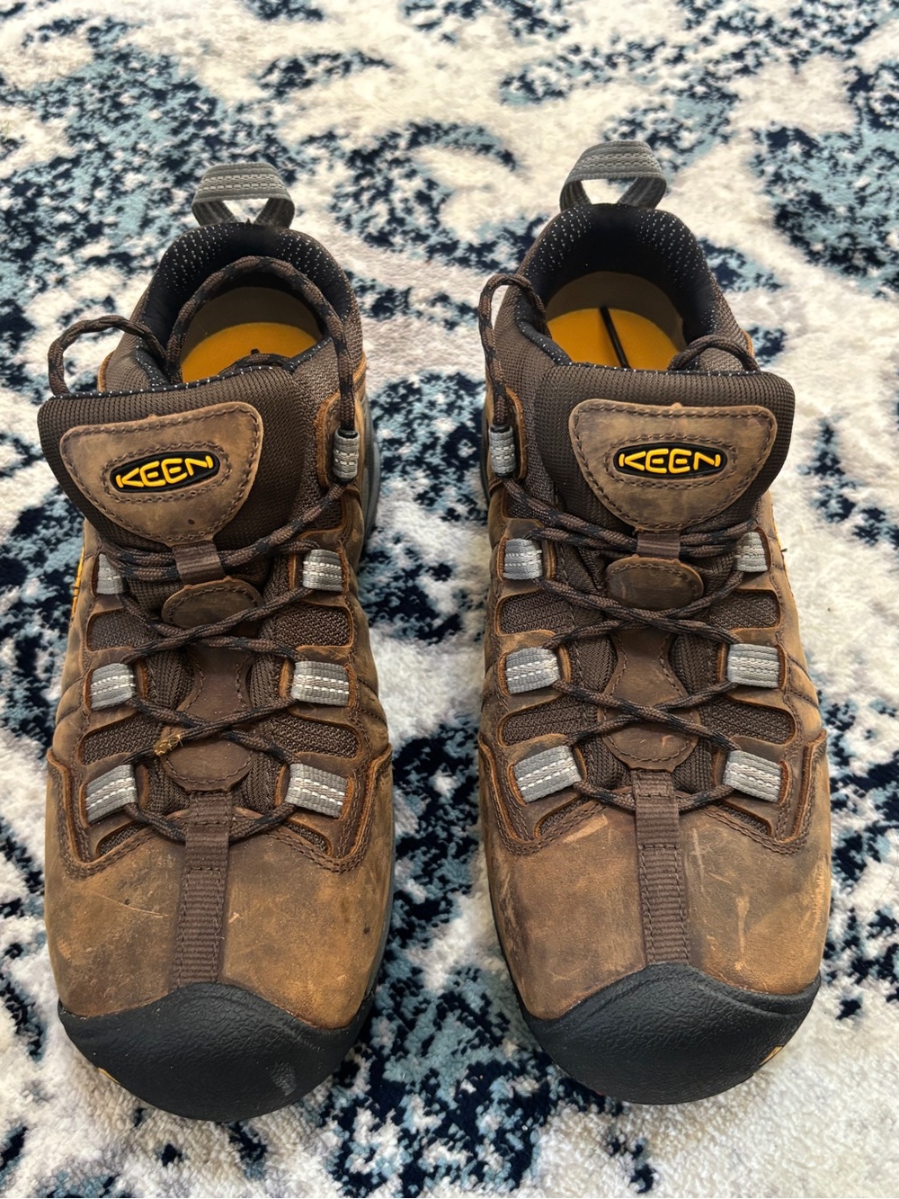 KEEN Men’s Brown Steel Toe Work Shoes